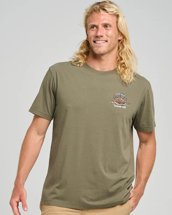 The Mad Hueys Kraken Port Hole / SS Tee - Olive