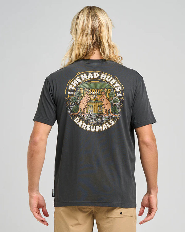 The Mad Hueys Barsupials / SS Tee - Vintage Black