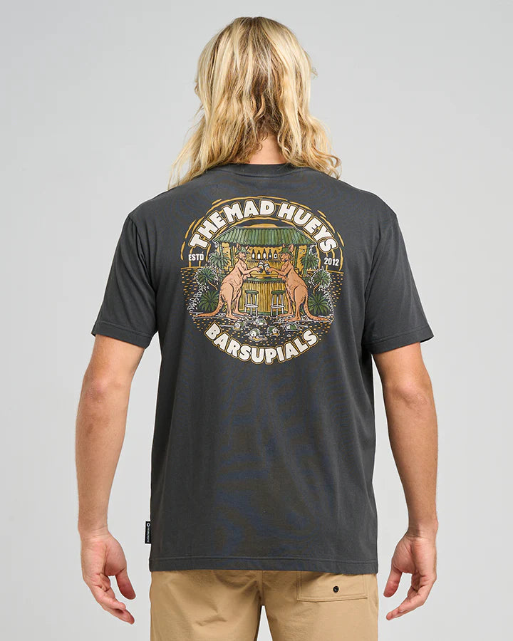 The Mad Hueys Barsupials / SS Tee - Vintage Black