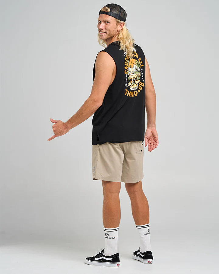 The Mad Hueys- Caught Fk All Island / Muscle - Black