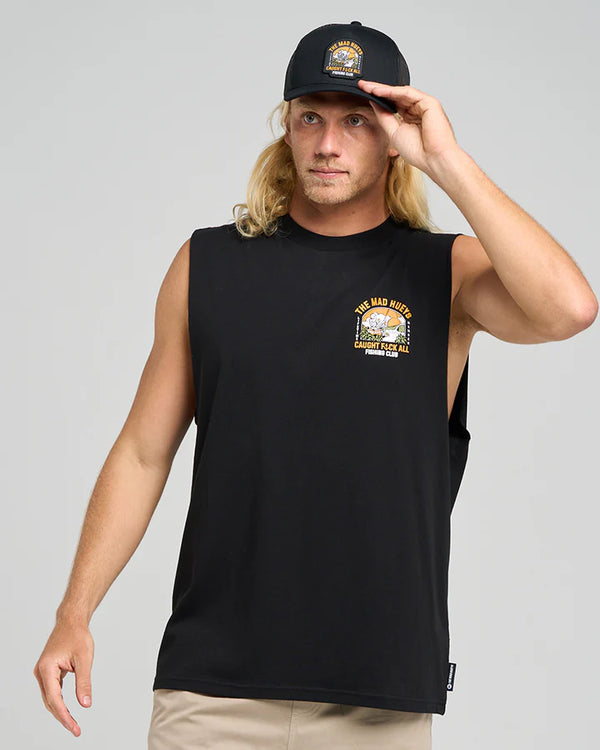 The Mad Hueys- Caught Fk All Island / Muscle - Black