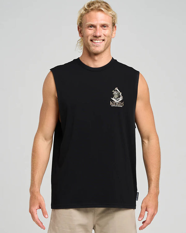 The Mad Hueys- Captain Ship Faced / Muscle - Black