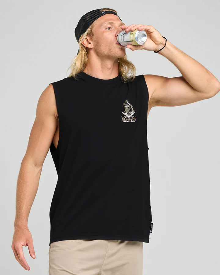 The Mad Hueys- Captain Ship Faced / Muscle - Black