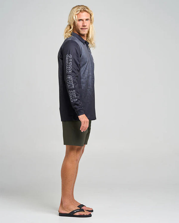 The Mad Hueys Sailor Anchor / UPF 50+ Fishing Jersey - Charcoal