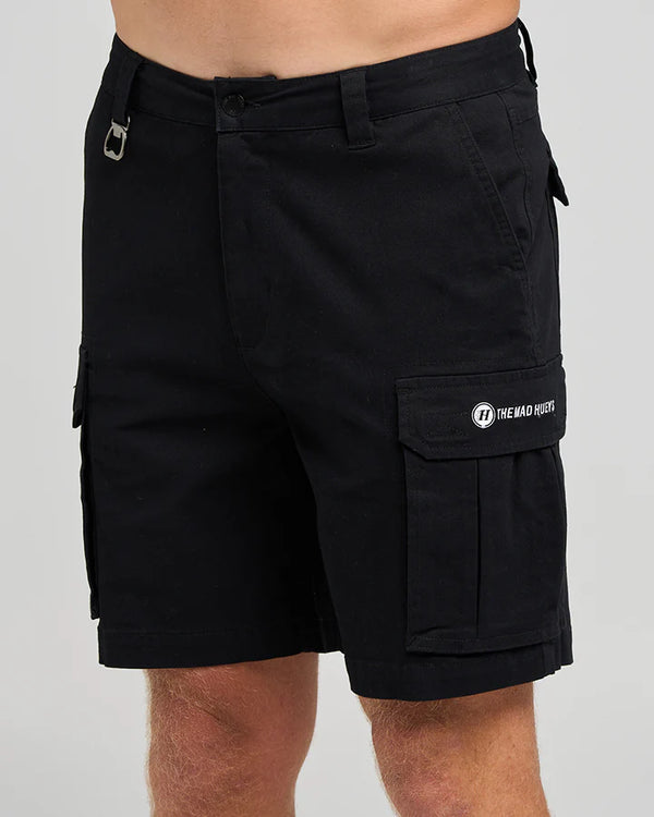 The Mad Hueys Snagged / 20" Cargo Short - Black