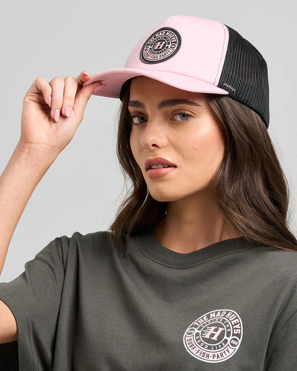The Mad Hueys GOOD LIFE WOMEN'S | TWILL TRUCKER- FAIRY FLOSS-OSFM