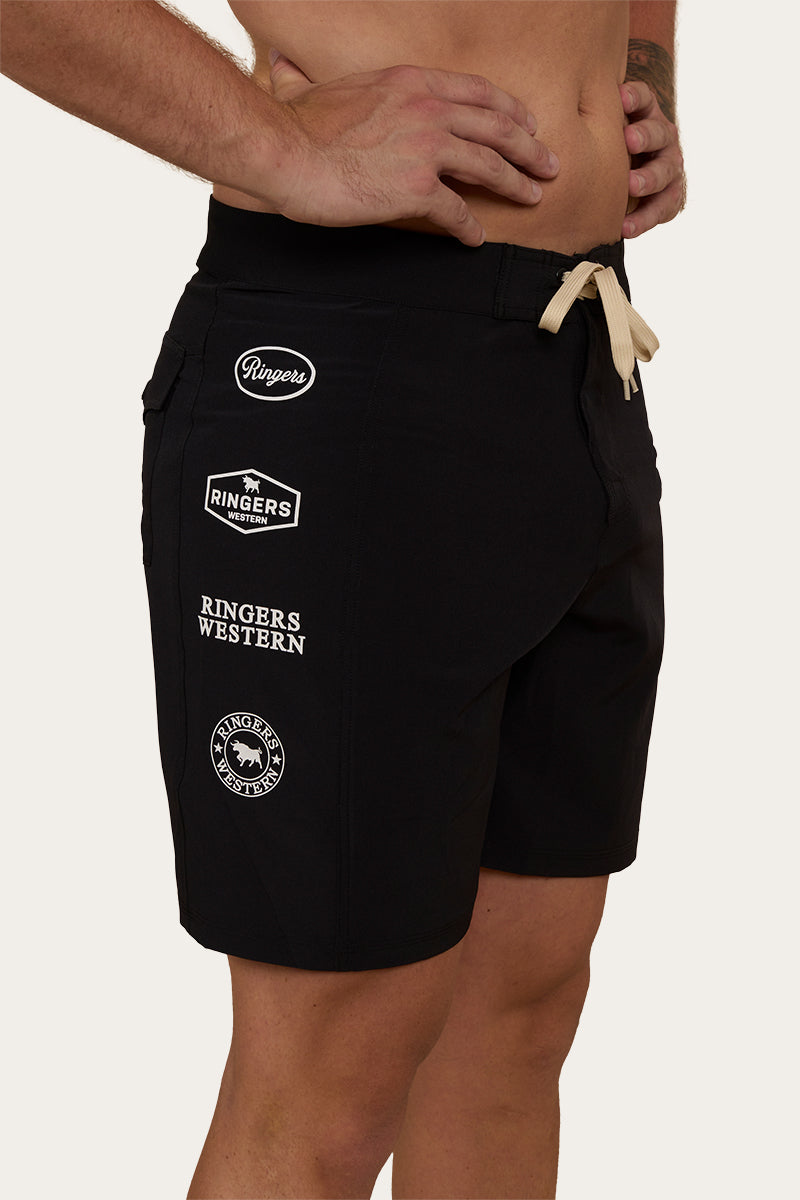 RINGERS WESTERN Griffith Mens Swim Short - Black
