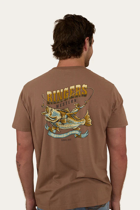 Bucking Barra Mens Loose Fit T-Shirt - Almond