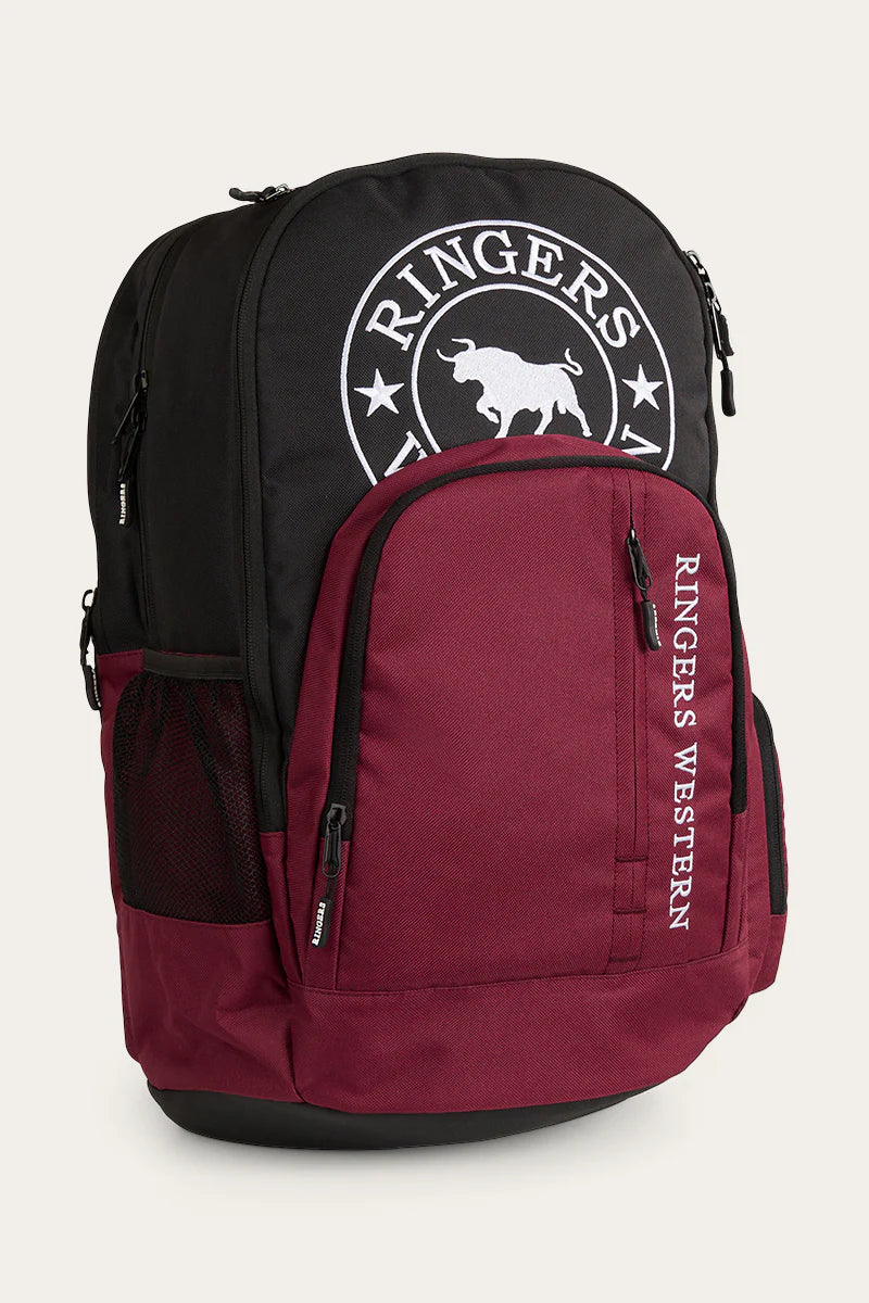 RINGERS WESTERN Holtze backpack- Burgundy/Black