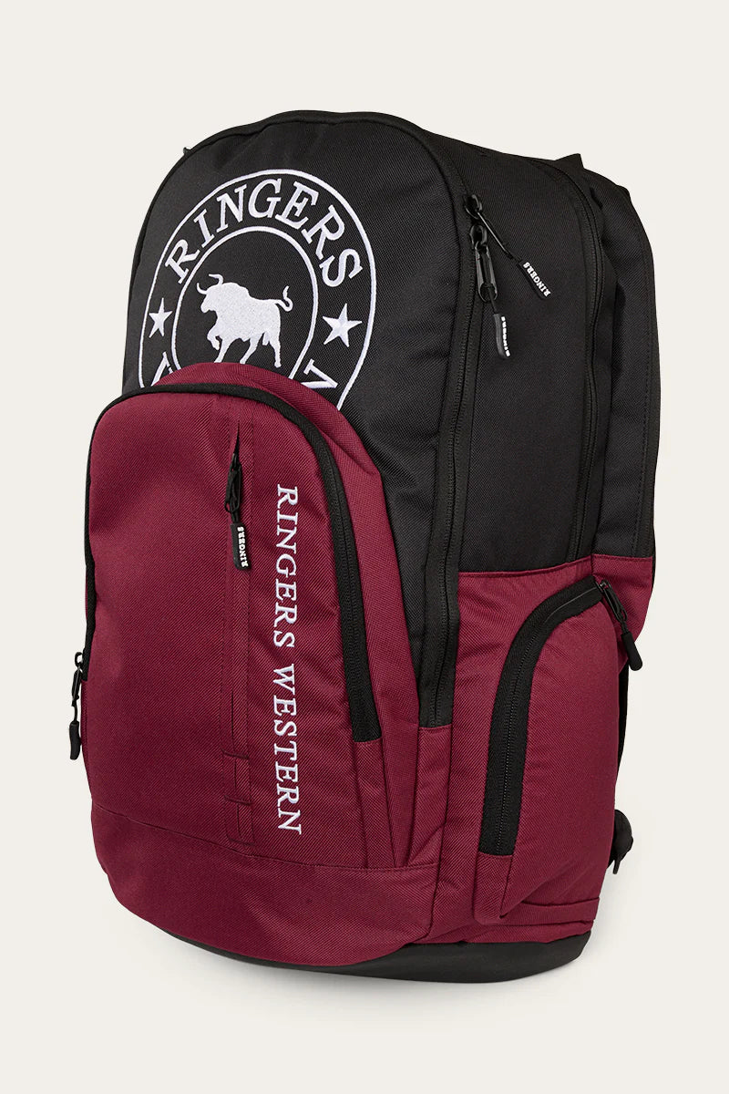 RINGERS WESTERN Holtze backpack- Burgundy/Black