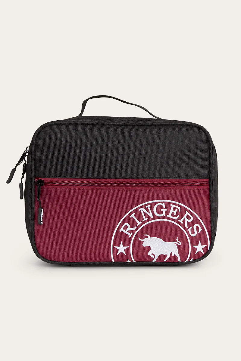 RINGERS WESTERN Baxter Lunch Box - Black/Burgundy