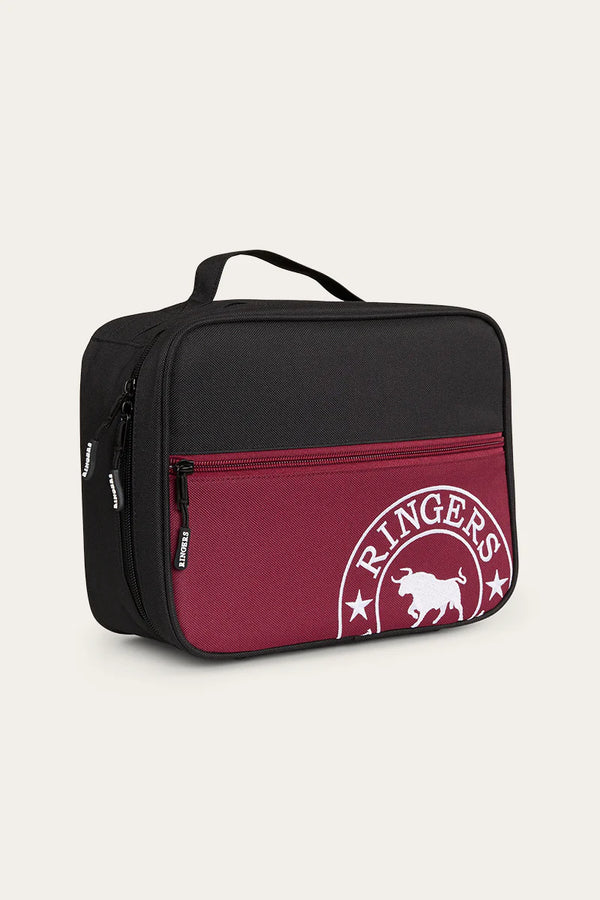 RINGERS WESTERN Baxter Lunch Box - Black/Burgundy