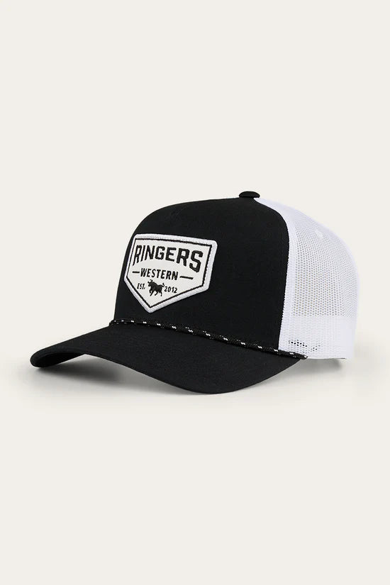RINGERS WESTERN Garage Trucker Cap - Black / White
