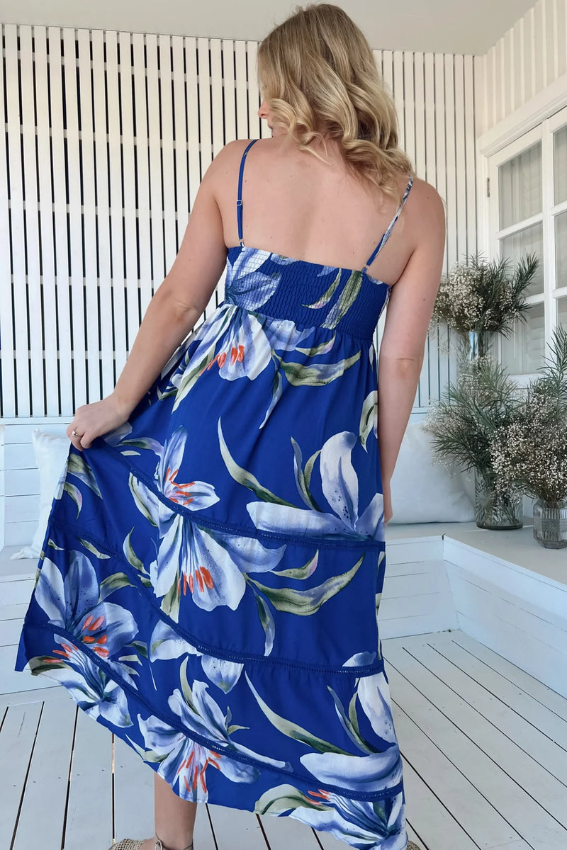 Asteria Print Heidi Midi Dress - JAASE