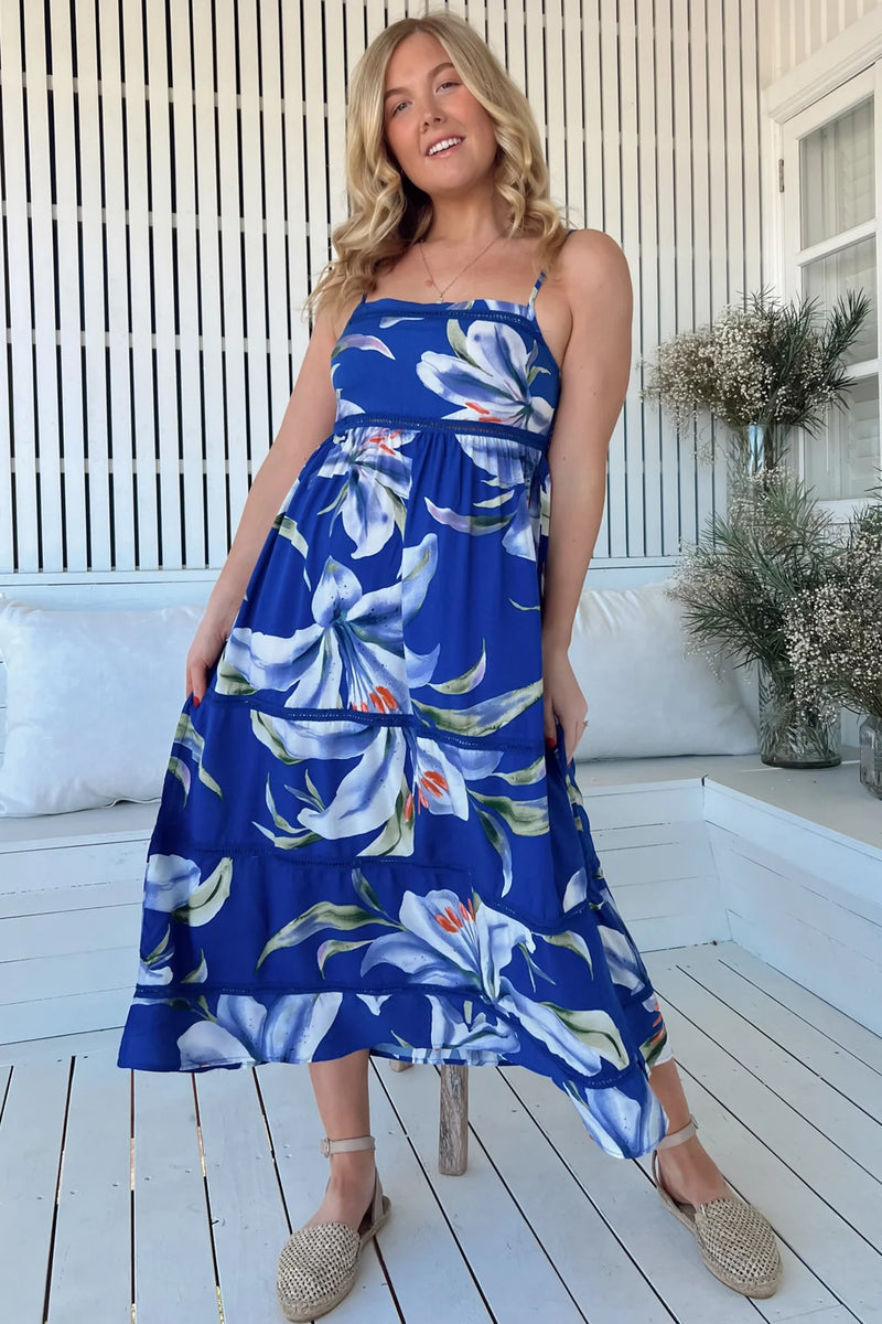 Asteria Print Heidi Midi Dress - JAASE
