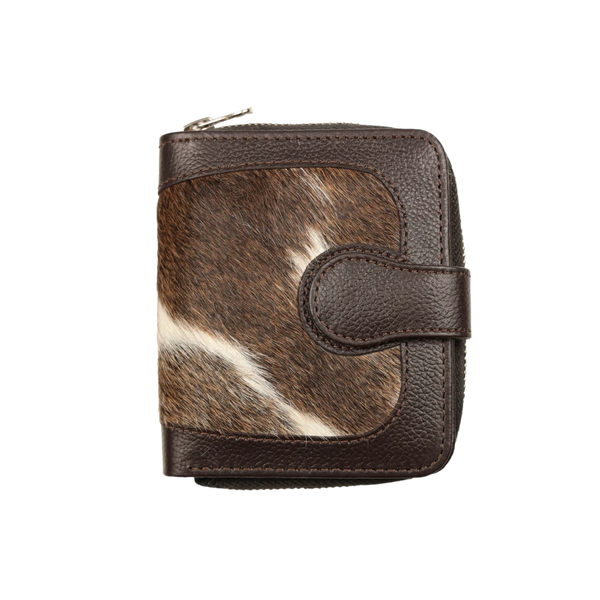 COUNTRY ALLURE Tilly Cowhide Leather Purse -Dark Brown/ 069