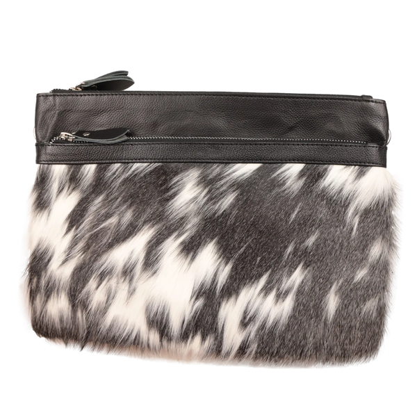 COUNTRY ALLURE India Cowhide Leather Handbag -  Black/ 088