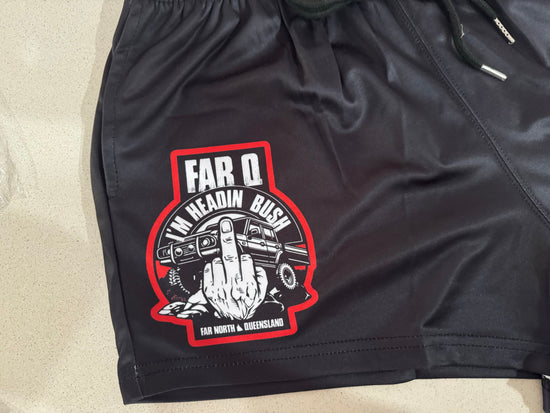 FARQ "FarQ Bush" - Footy Shorts (With Pockets)