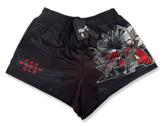 FARQ "Far North QLD" - Footy Shorts (With Pockets)