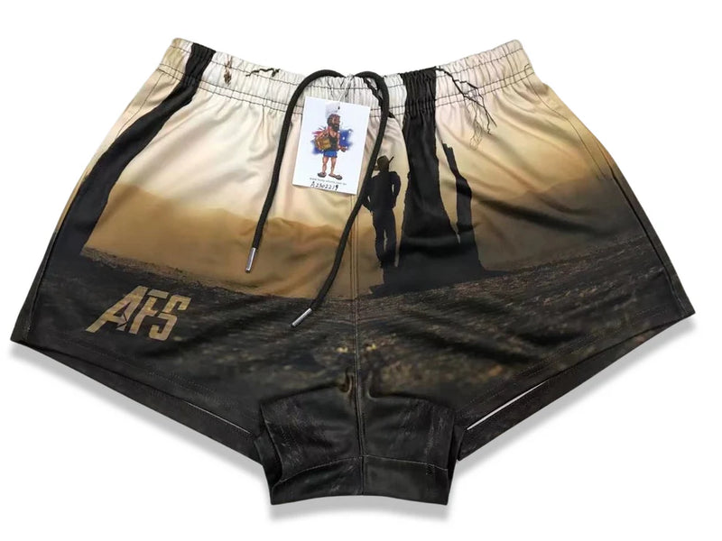 AFS Man in Dust! Footy Shorts - With Pockets