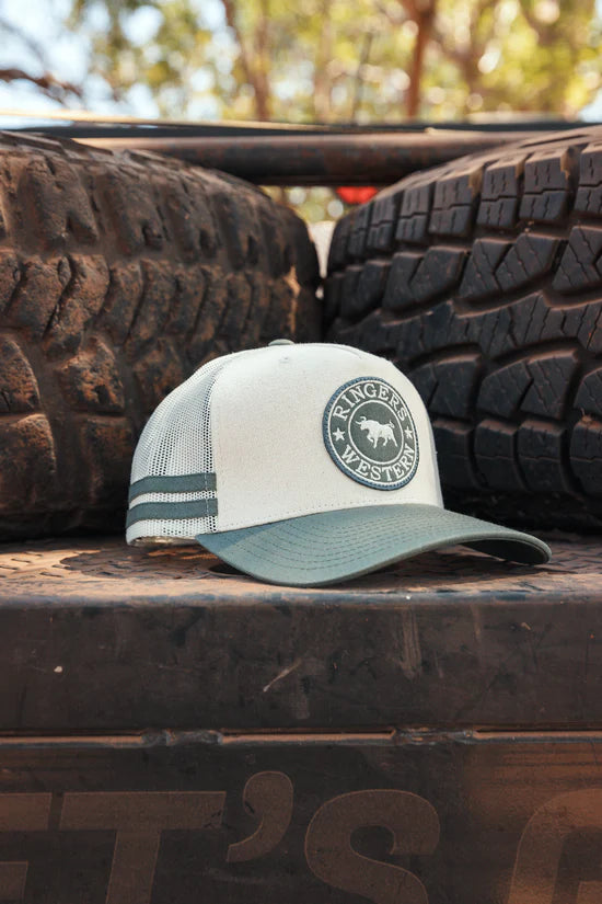 RINGERS WESTERN McCoy Trucker Cap - Beige / Pale Olive