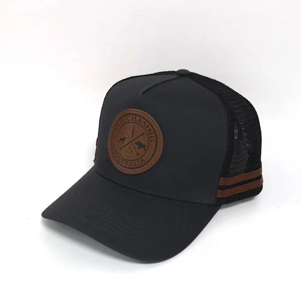 PCA Leather Original Logo Trucker Cap - Charcoal – Whiskey and Wildflowers
