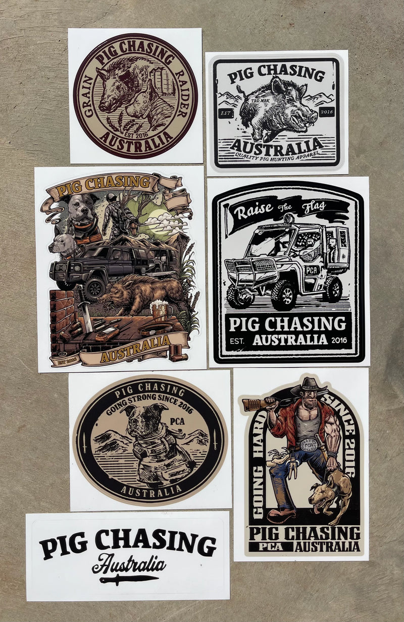 PCA Old School Sticker Pack – Whiskey and Wildflowers