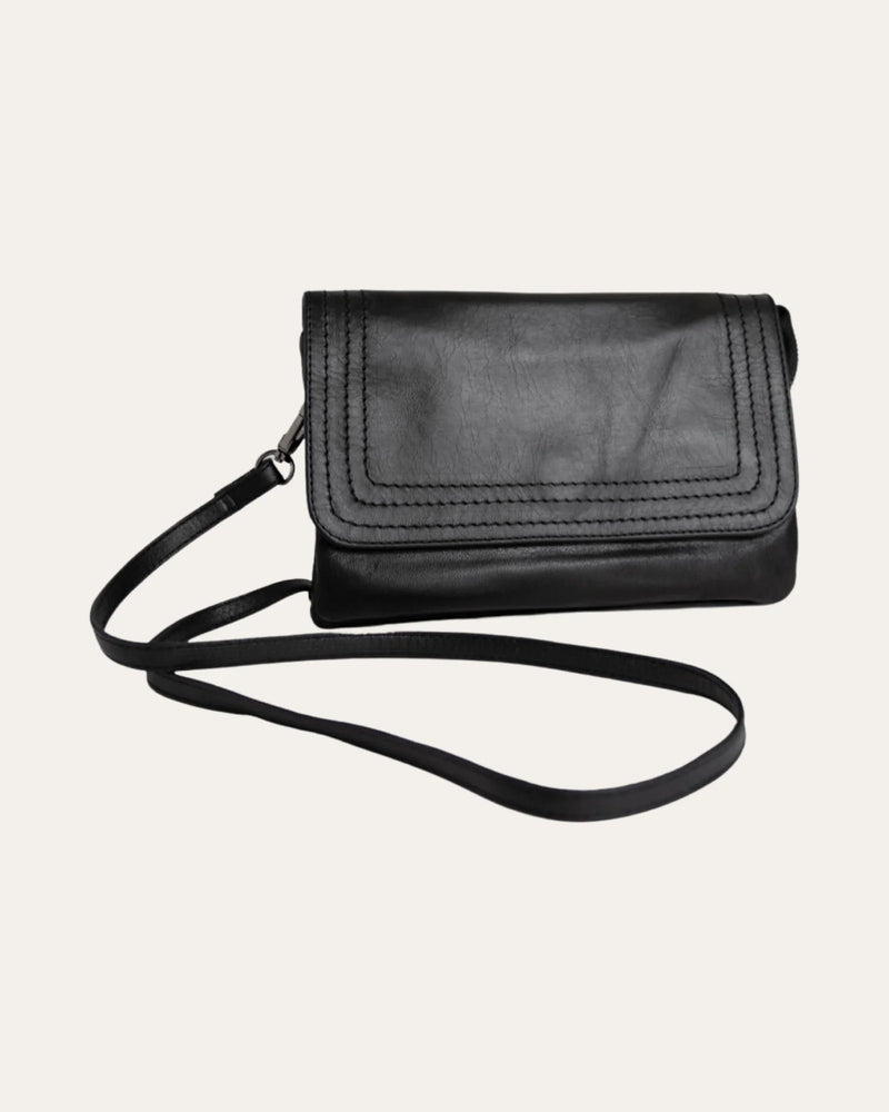 Bare Leather - Tate Bag / Clutch Black
