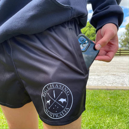 PCA Footy Shorts - Two Tone - Camo/Black