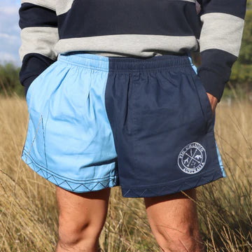 PCA Cotton Drill Rugger Shorts - Blue/Navy