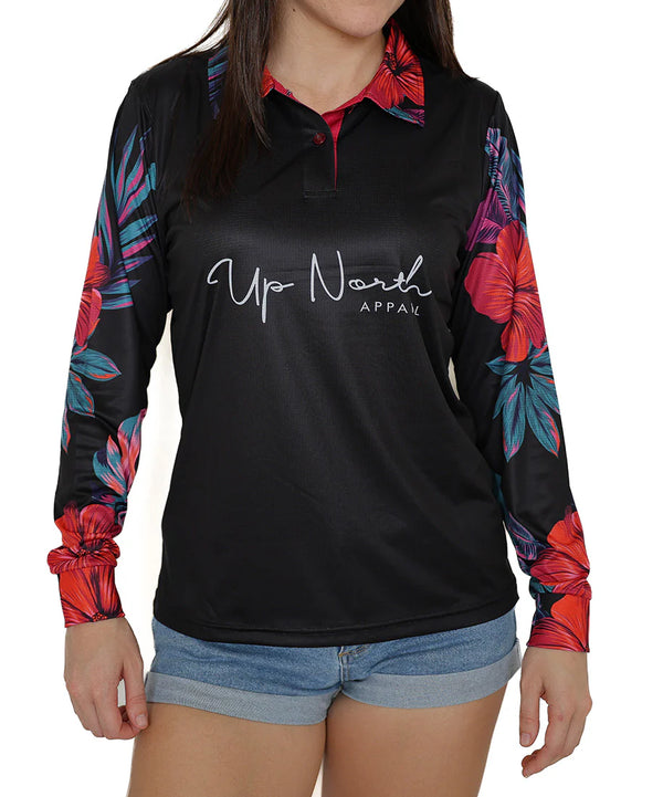 Up North Apparel - KIDS  ISLAND FLOWER POLO JERSEY