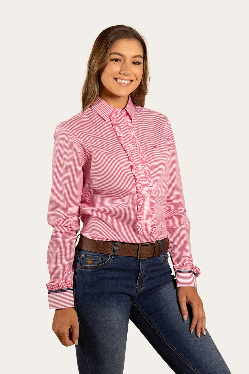 RINGERS WESTERN Ainsely Womens Dress Shirt -Peach