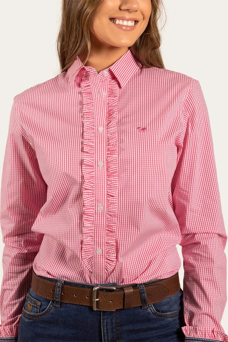 RINGERS WESTERN Ainsely Womens Dress Shirt -Peach