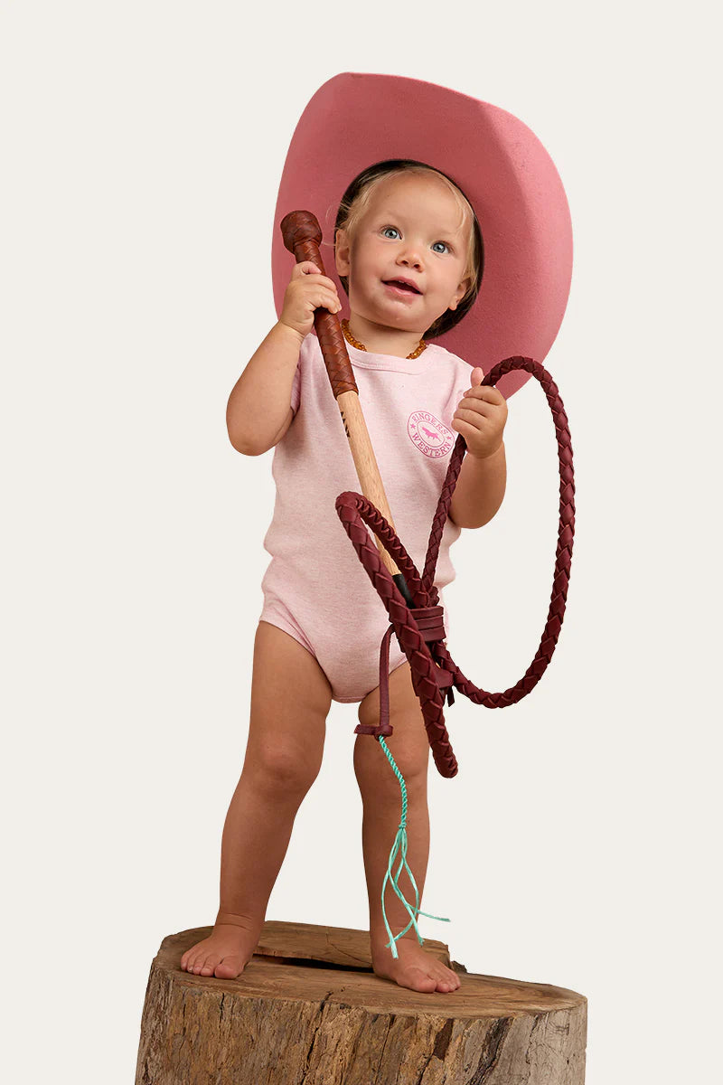 RINGERS WESTERN Ringers Babies Short Sleeve Romper - Pastel Pink