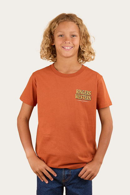 RINGERS WESTERN Workhorse Kids Classic Fit T-Shirt - Rust