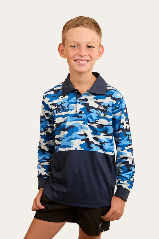 Ringers Western Halls Creek Kids Fishing Jersey - Blue Camo (Copy)