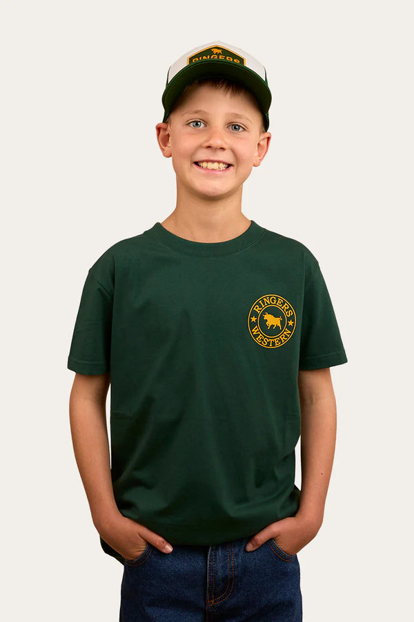 RINGERS WESTERN Signature Bull Classic Kids T-Shirt -Pine