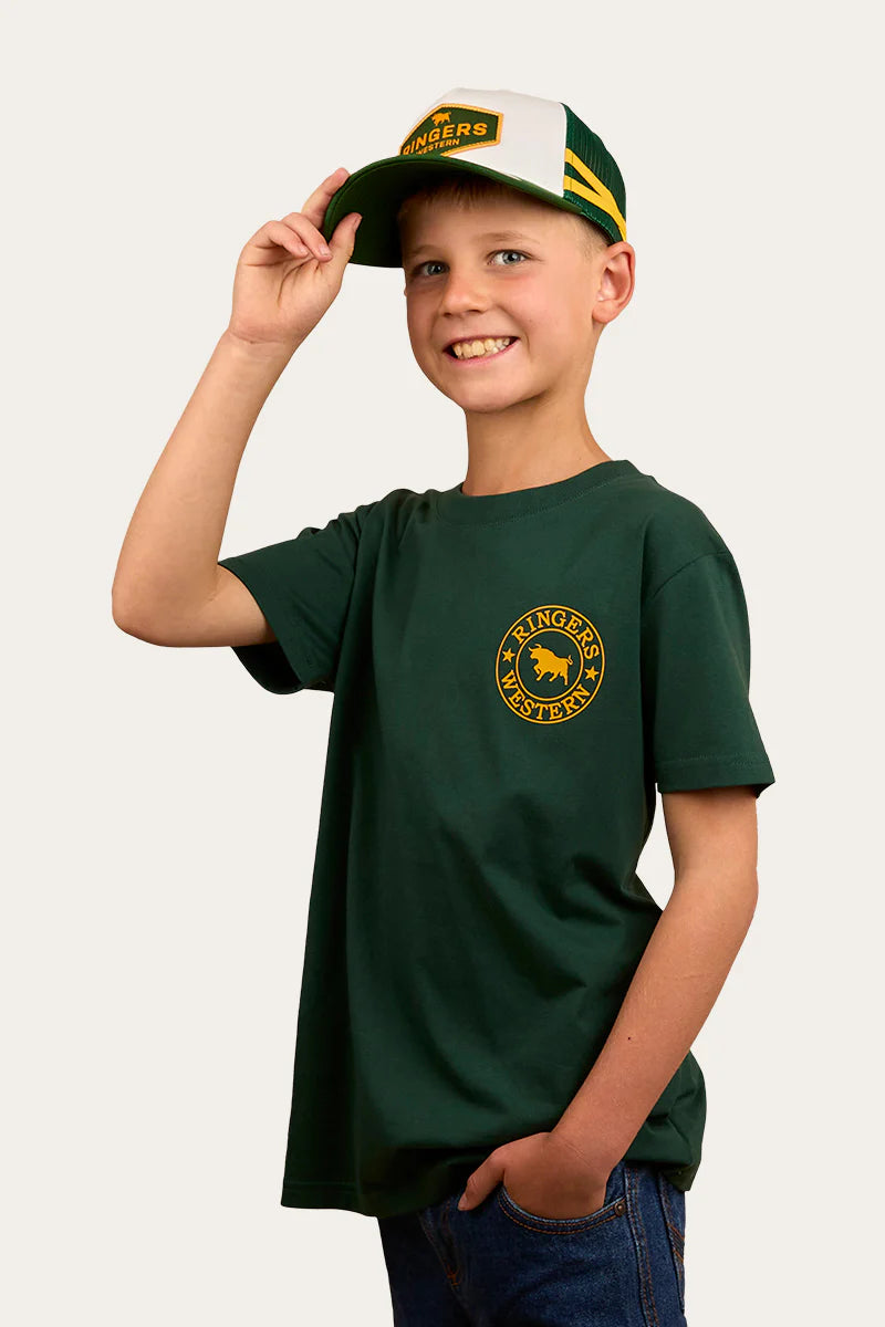 RINGERS WESTERN Signature Bull Classic Kids T-Shirt -Pine