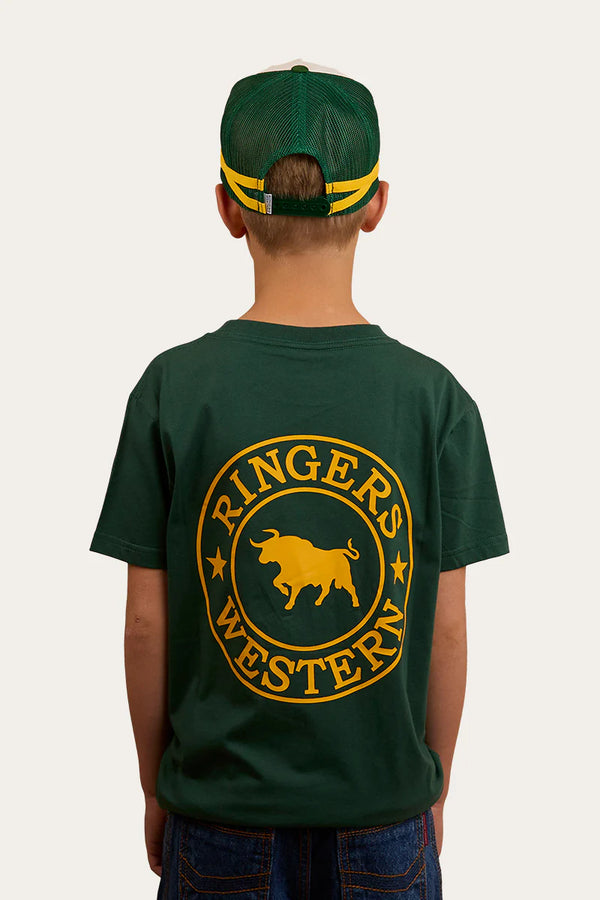 RINGERS WESTERN Signature Bull Classic Kids T-Shirt -Pine