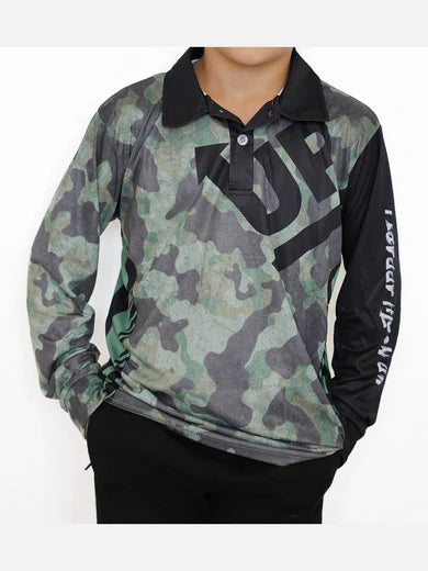 Up North Apparel - Kids Camo Up Polo Jersey
