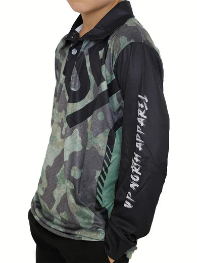 Up North Apparel - Kids Camo Up Polo Jersey