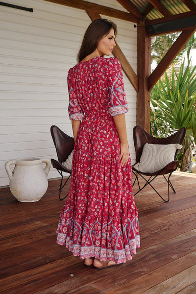 Ruby Rouge Print Tessa Maxi - Jaase