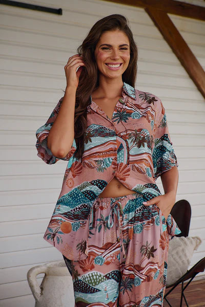 LakesIde Serenity Print Lola Shirt - Jaase