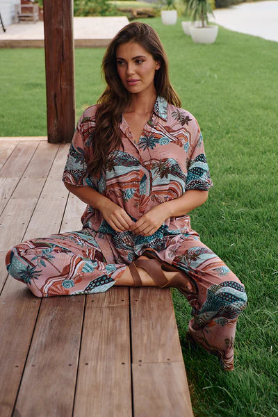 LakesIde Serenity Print Lola Shirt - Jaase