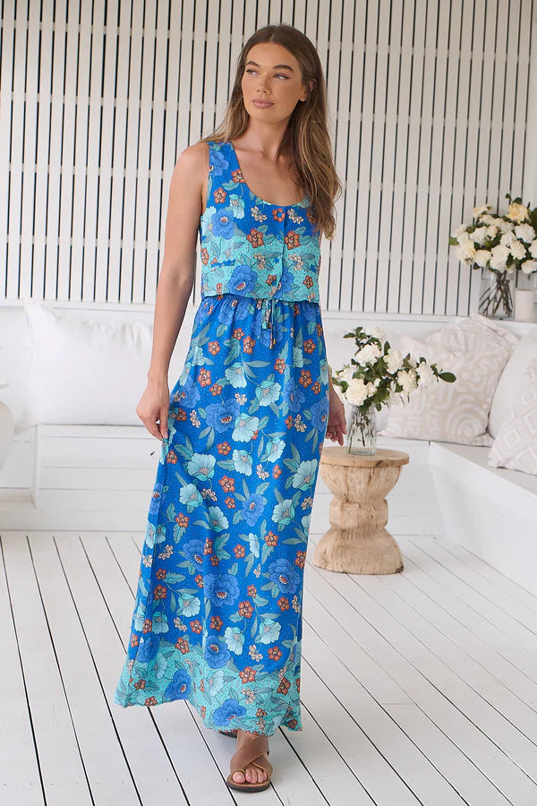 Love In Mist Print Otis Maxi Skirt