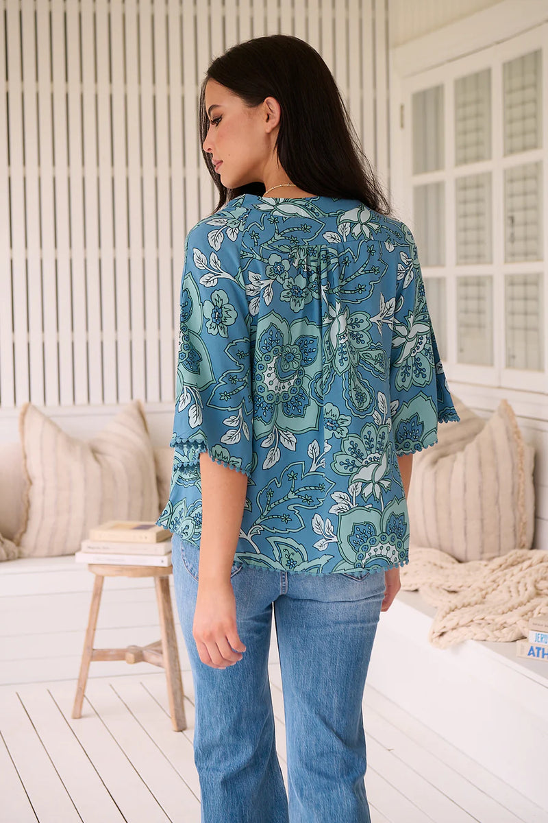 Serenade Print Gabriella Top - JAASE