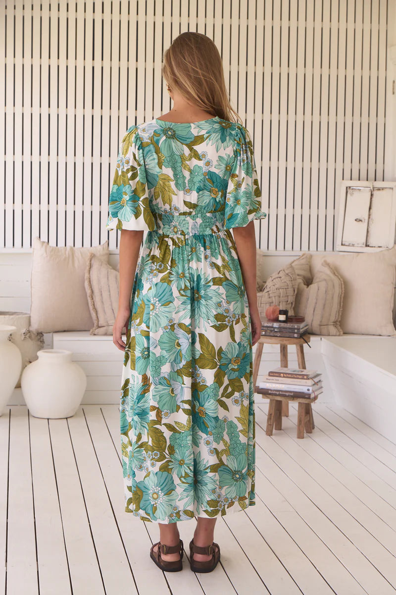 Amaya Print Daphne Maxi Dress- Jaase