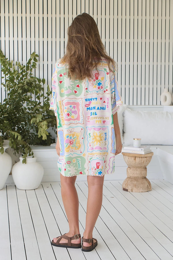 La Mer Print Dustin Shirt Dress - Jaase