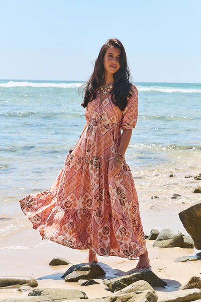 Tahitian Print Tessa Maxi - JAASE