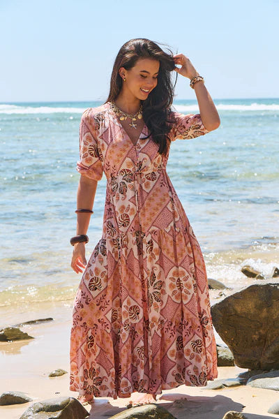 Tahitian Print Tessa Maxi - JAASE